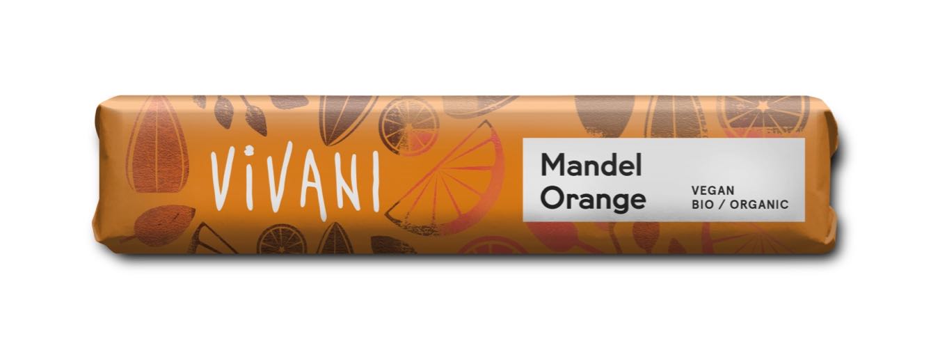 Vivani Barre amande orange bio 35g